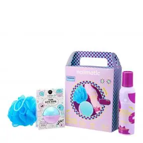 Coffret The Washing Machine Violet Mousse de Douche, Bombe de Bain & Fleur de Douche 
