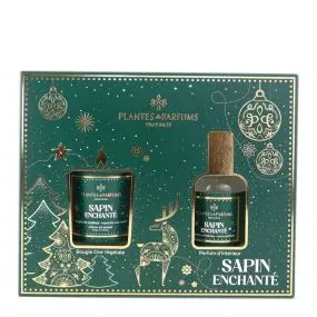 Coffret Sapin Enchanté Bougie & Parfum d'Intérieur 