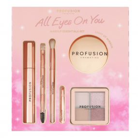 Coffret All Eyes On You Palette de Fards &agrave; Paupi&egrave;res, Mascara, Pinceaux, Pince &agrave; &Eacute;piler & Miroir 
