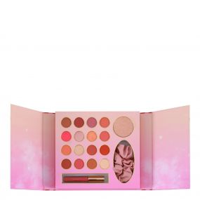 Coffret Candy Frost Glow Palette de Fards &agrave; Paupi&egrave;res, Highlighter, Huile &agrave; L&egrave;vres & Chouchou 