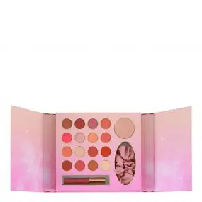 Coffret Candy Frost Glow Palette de Fards à Paupières, Highlighter, Huile à Lèvres & Chouchou 