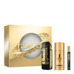 Coffret 1 Million Black Eau de Parfum 100ml, Déodorant Spray & Format Voyage 