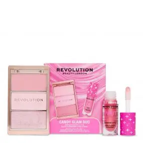 Coffret Candy Glam Duo Palette d'Illuminateurs & Huile à Lèvres 
