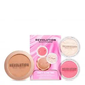 Coffret Party Glow Trio Poudre Bronzante, Fard à Joues & Illuminateur 