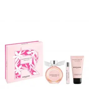 Coffret Mademoiselle Rochas Eau de Parfum 50ml, Lait Corps & Format Voyage 