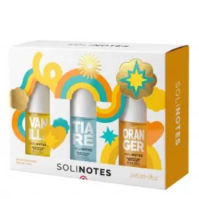 Coffret Trio Vanille, Tiaré, Fleur d'Oranger Brumes Parfumées 60ml 