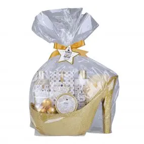 Coffret Winter Magic Gel Douche, Lait Corps, Sel de Bain, Exfoliant Corps, Billes Effervescentes & Fleur de Douche  - Tentation - Soin - Visuel 1