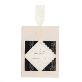 Élastiques sans Couture Noir & Lurex 