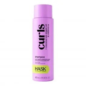 Curls - Huile de Coco, Huile d'Argan & Vitamine E Shampooing pour Cheveux Bouclés 473ml