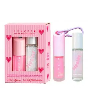 Coffret Santamania Huile à Lèvres & Parfum Roll-On Pailleté 