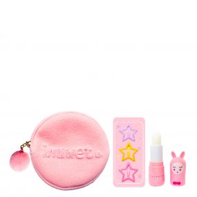 Trousse Mini Pompon Baume à Lèvres & Barrettes 