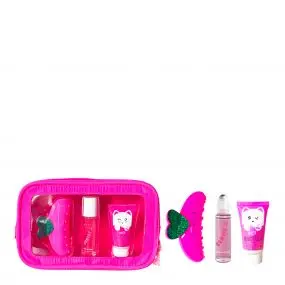 Trousse Poppy Crème Mains et Ongles, Parfum Roll-On Pailleté & Pince 