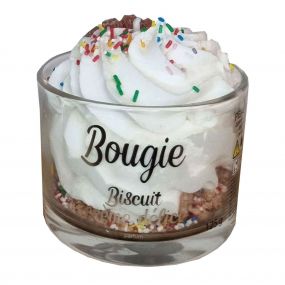 Bougie biscuit & crème délice  BOUGIE GOURMANDE GOURMANDE