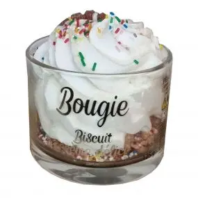 Bougie biscuit & crème délice  BOUGIE GOURMANDE GOURMANDE