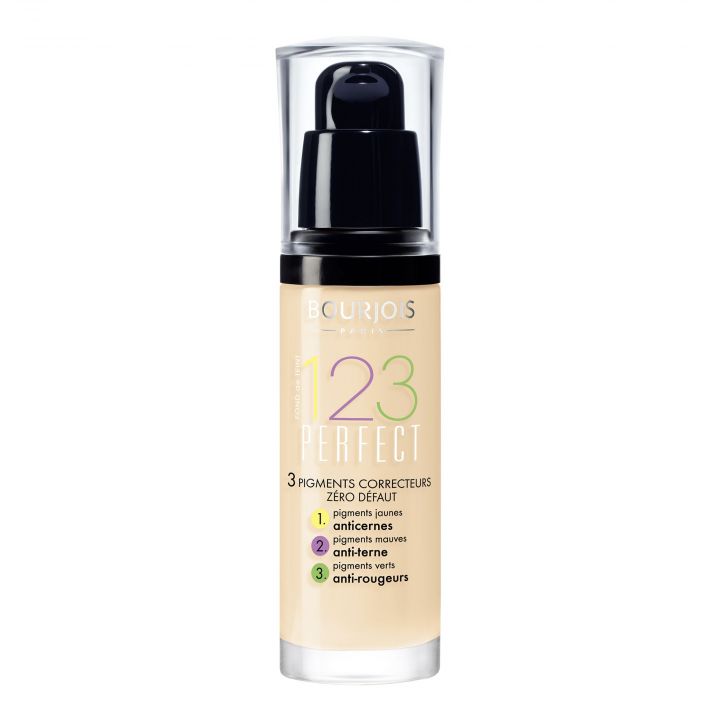 BOURJOIS FOND DE TEINT 123 PERFECT 51 VANILLE CLAIR 30ML Fond de Teint 51 Vanille Clair - Bourjois - Maquillage - Visuel 1