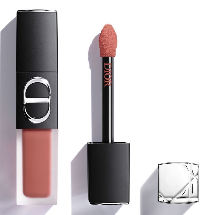Rouge Dior On Stage Ink Blur Matte Rouge à Lèvres Liquide Sans Transfert Fini Mat Floutant 100 Nude Look - Dior - Maquillage - Visuel 1