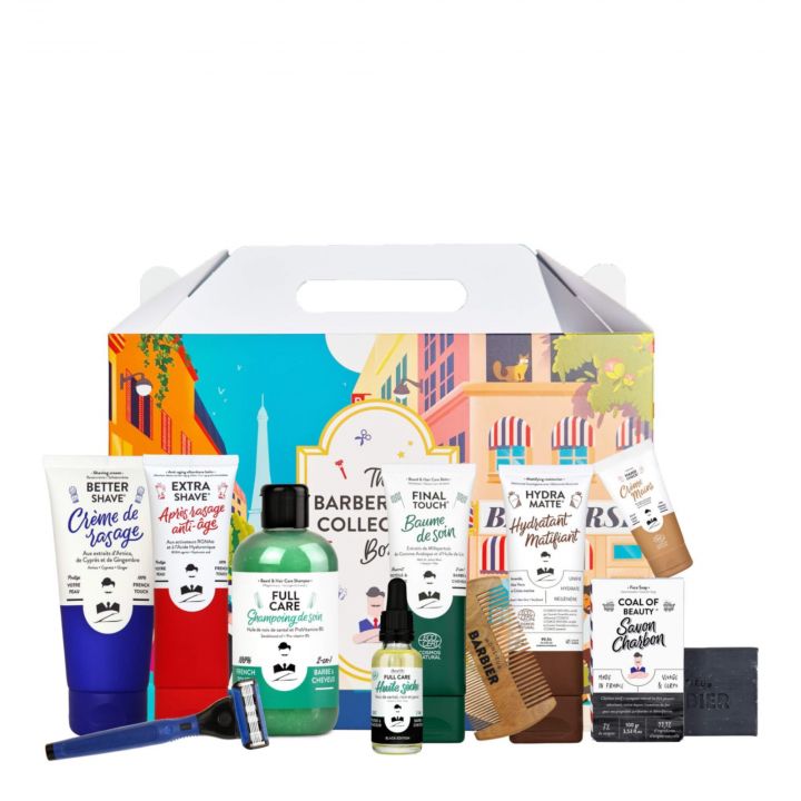 Coffret Barbershop Collection Rasage, Soins Barbe et Cheveux, Coiffage & Soins Visage  - Monsieur Barbier - Soin - Visuel 1