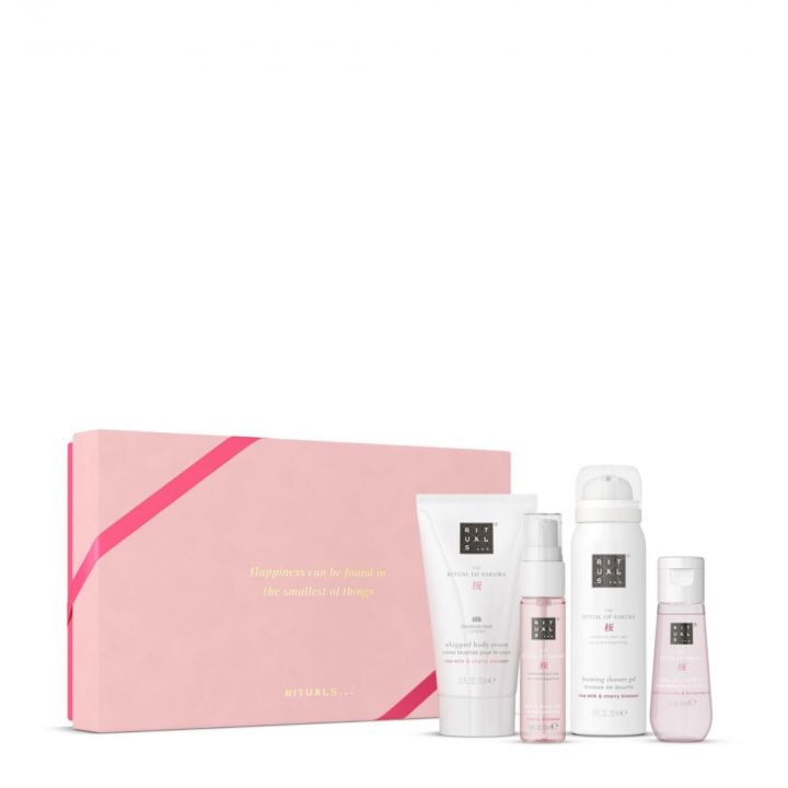 Coffret The Ritual of Sakura Mousse de Douche, Crème Corps, Huile Corps & Brume Corps et Cheveux  - Rituals - Soin - Visuel 1