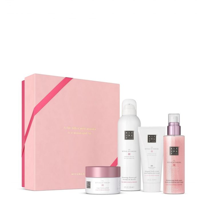 Coffret The Ritual of Sakura Mousse de Douche, Gommage Corps, Crème Corps & Brume Corps  - Rituals - Soin - Visuel 1