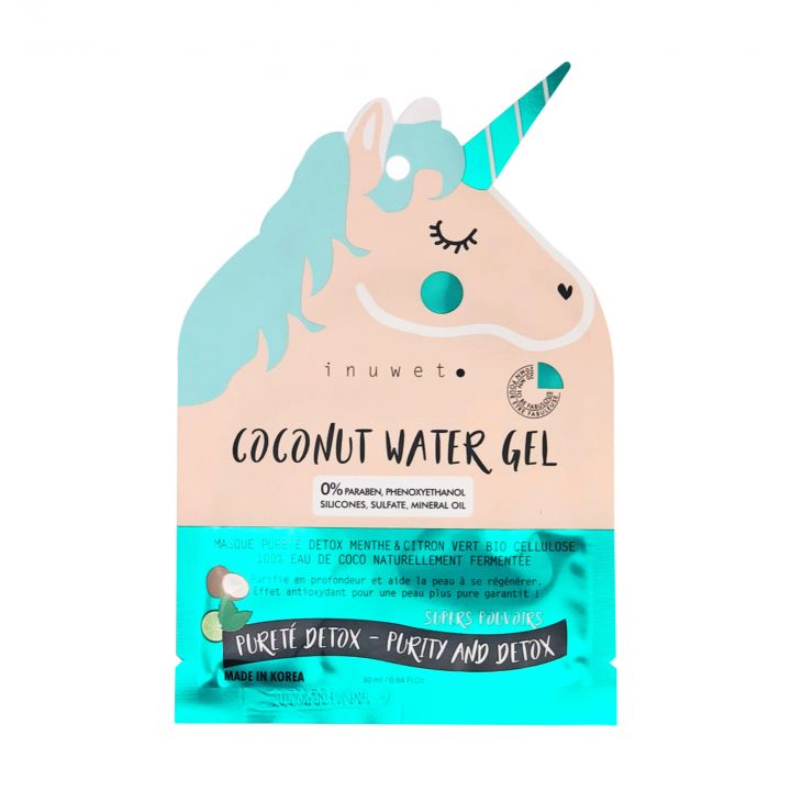 Masque Visage Licorne Biocellulose Masque pour le Visage Detox 30 ml - inuwet - Soin - Visuel 1