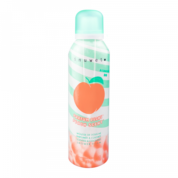 Mousse de Douche Parfumée & Colorée Pêche 200ml - Inuwet - Soin - Visuel 1