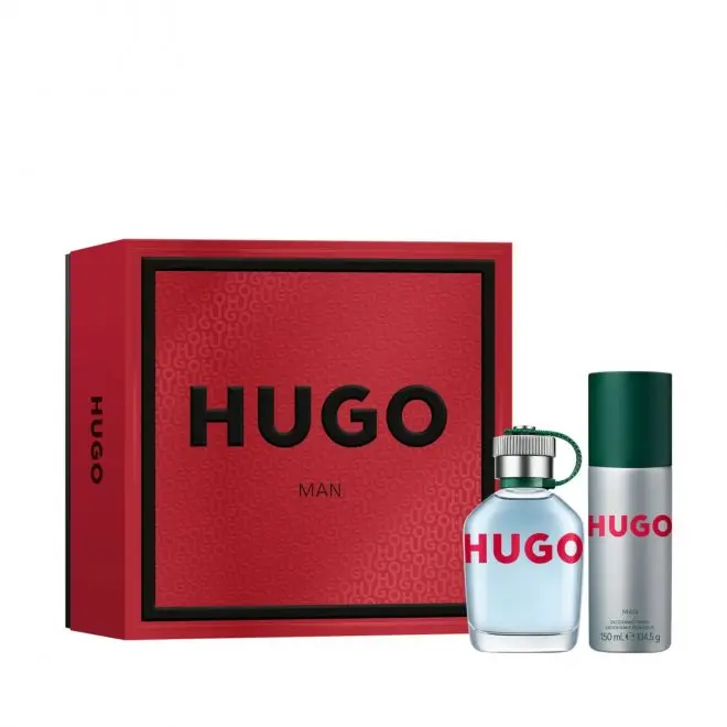 Boss Coffret Hugo Man Eau de Toilette 75ml Deodorant Spray Homme Beauty Success