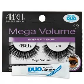 Kit Mega Volume 250  Faux-Cils & Colle Transparente 