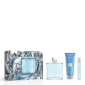Coffret Chrome Eau de Toilette 100ml, Shampooing Cheveux et Corps & Format Voyage 