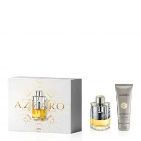 Coffret Azzaro Wanted Eau de Toilette 50ml & Shampoing Cheveux & Corps 