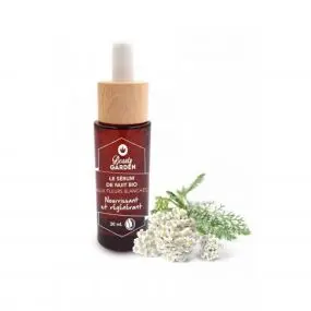 Sérum de nuit bio aux fleurs blanches Régénérant  Flacon 30ml