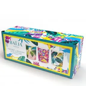 Trio de Bougies Parfumées Moana, Delirium Floral & Sieste Tropicale 
