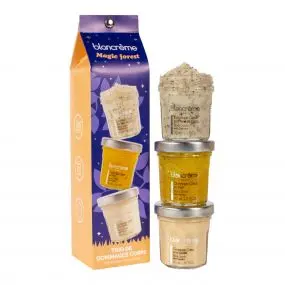 Coffret Trio Gommages Corps Noix de Coco, Miel & Vanille 