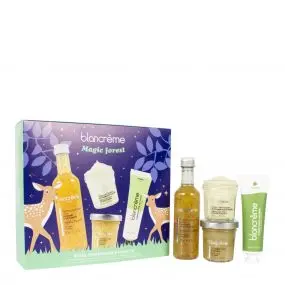 Coffret Rituel Corps Pomme & Noisette Gel Douche, Gommage Corps, Crème Corps & Crème Mains 
