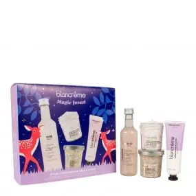 Coffret Rituel Corps Noix de Coco & Litchi Gel Douche, Gommage Corps, Crème Corps & Crème Mains 