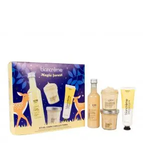 Coffret Rituel Corps Vanille & Tonka Gel Douche, Gommage Corps, Crème Corps & Crème Mains 