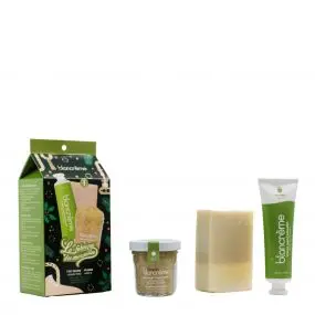 Coffret Trio Mains Pomme Gommage Corps, Crème Mains & Savon 