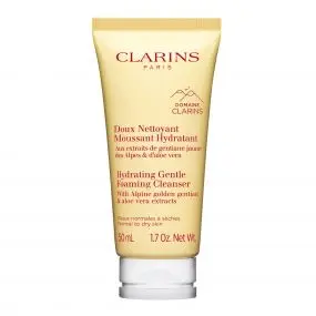 Doux Nettoyant Moussant Hydratant  Aux Extraits de Gentiane Jaune des Alpes & d'Aloe Vera - Peaux Normales à Sèches 50 ml