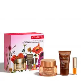 Coffret Essentiels Anti-Âge & Fermeté Crème Jour, Crème Nuit & Huile à Lèvres 