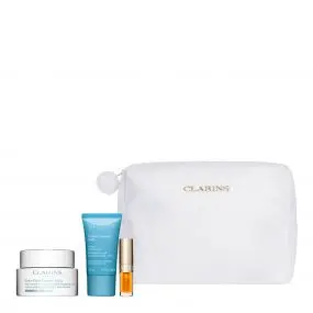 Coffret Cryo-Flash Masque Visage, Crème Visage, Huile à Lèvres & Trousse 