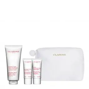 Coffret Rituel Peau Neuve Baume Corps, Gommage Corps, Crème Mains & Trousse 