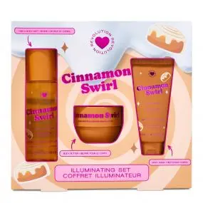 Coffret Cinnamon Swirl Brume Cheveux et Corps, Beurre pour le Corps & Nettoyant Corps 