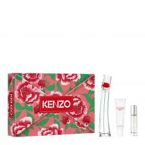 Coffret Flower by Kenzo Eau de Parfum 50ml, Crème Mains & Format Voyage 