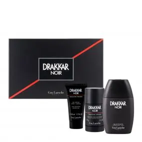 Coffret Drakkar Noir Eau de Toilette 50ml, Gel Douche & Déodorant Stick 