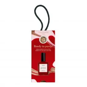 Coffret Ready To Party! Vernis Green & Paillettes Red Velvet & Gold 