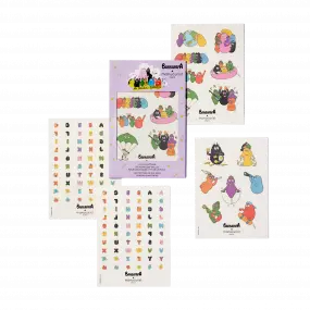 Collection Barbapapa Pochette 4 planches de tattoos 