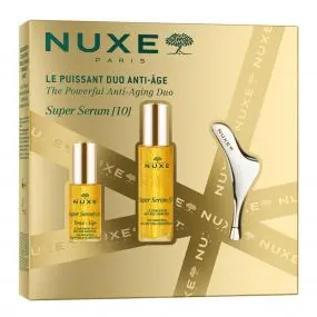 Coffret Le Puissant Duo Anti-Âge Sérum Visage, Sérum Yeux & Outil de Massage Visage 