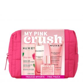 Trousse Very Rose Eau Micellaire, Gelée de Douche, Parfum & Huile Sèche Multi-Fonctions 
