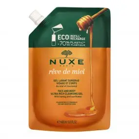 Rêve de Miel Éco-Recharge Gel Lavant Surgras Visage & Corps 400ml