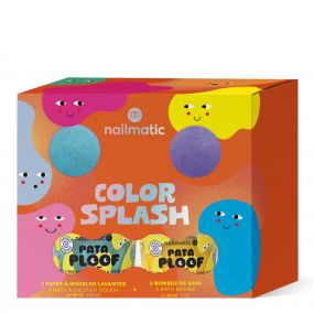 Coffret Color Splash 2 Pâtes à Modeler Lavantes & 2 Bombes de Bain 