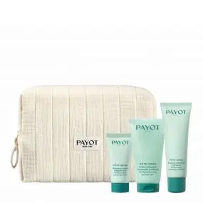 Trousse Pâte Grise Masque, Gelée Nettoyante & Émulsion Hydratante Visage 